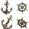 Aimoye Pomelli per mobili da cucina in bronzo anticato, pomelli per cassetti e mobili, pomelli in oro spazzolato anticato, a tema nautico, decorazione per la casa, cassetti e cassettiere