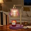 WYghyronic Lampada scaldacandele timer e luminosità regolabile su 4 livelli - Altezza regolabile, per la camera da letto della nuova casa, regali per donne (rosa06)