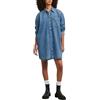 G-STAR Abito Donna Oversized in Denim Blu L Bottoni Tasche Applicate