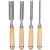 Vaguelly Set 6/12/18/24 Mm di Scalpelli per Intaglio del Legno 4 a Mezza Forma in Legno e al Carbonio per Modellismo
