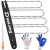 DAOLONG Barra per motosega da 40,6 cm e catena combinata - passo 3/8 LP .50 calibro 55 maglie di trasmissione per MS170/MS180c/Stihl MS170 Bar/16 Catena per motosega - Kit completo per catena per sega (4