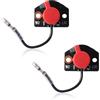 Gubeter 2 Pezzi Kit Interruttore di Arresto per Robin EY15, EY20, EX17, EY28, EY35, EY40 ed EX27 Motori, Ricambi Interruttori/Contatti per Tosaerba - Sostituisce il Ricambio Originale n. 066-00004-71