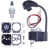 Gubeter Kit Bobina di Accensione per Stihl HS81 HS81R HS81T HS86 HS86R HS86T Ricambi Tosasiepi, Include Candela e Set Guarnizioni, Sostituzione per 4237400 1302
