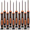 TECKMAN - Set di cacciaviti Torx T2-T15, 10 pezzi, con cacciavite magnetico di sicurezza T2 T3 T4 T5 T6 T7 T8 T9 T10 T15 cacciavite a stella per Xbox, PS3, PS4, coltello, computer e altri dispositivi