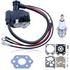 Gubeter Kit Bobina di Accensione per Stihl 021, 023, 025, MS210, MS230 e MS250 per Walbro WT-286 - Include Candela e Kit di Riparazione Carburatore - Ricambi per Motoseghe