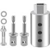 Generic Adattatore per trapano elettrico - Strumento jack per rimorchio da 2,5 cm, adattatore per presa in acciaio , resistente connettore da 200 g con attacco per trapano e punta per sollevamento