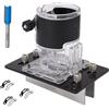 Generic Macchina per Rifilatura con Guida a Base per Router 2 in 1 per Lavorazione