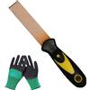 GAOXLSM Set spatole ottone antiscintilla con guanti, raschietto antideflagrante zone petrolio gas chimici miniere(1PCS,Copper 1 INCH (25mm))