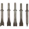 Clphendorine Set di 5 punte per martello pneumatico, set di punte per martello pneumatico con 5 diverse forme, punte in acciaio al cromo-molibdeno per martelli pneumatici 150/190/250, codolo