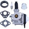 Gubeter Kit Carburatore per Kawasaki TH43 / TH48 Decespugliatori, con Candela, Tubo Carburante e Guarnizioni, Ricambi per Decespugliatori, Sostituisce per 15003-2547, 15004-2028