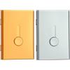 PATIKIL 2Pcs Portabiglietti Da Visita, Custodia Portabiglietti Estraibile In Lega Di Alluminio Portatile Portafoglio Per Credito ID Uomini Donne (Oro/Grigio)