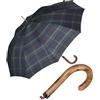 Knirps Ombrello da uomo Long AC, Check Hunter, 113 cm