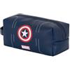 Marvel Captain America Starshield-Borsa da Toilette da Viaggio Brick PLUS, Blu Scuro, 27 x 13 cm