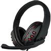 AVM Cuffie AVP G2 con microfono per giochi, musica e videoconferenze - rosso
