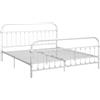 vidaXL Struttura letto in metallo bianco 180×200 cm