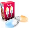 Innr Zigbee E14 LED, compatibile con Philips Hue*, lampada intelligente da bianco caldo a bianco freddo confezione da 2 pz