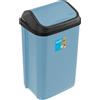 keeeper cestino con coperchio basculante 50 l, 38,5 x 29 x 66 cm, Swantje, blu (Nordic Blue)