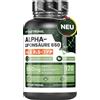 VitaStrong Acido alfa lipoico con zinco ad alto dosaggio 650 mg, formula ottimizzata di acido alfa lipoico S e R, acido alfa lipoico ALA 100% vegano, 120 capsule di acido alfa lipoico senza glutine e OGM, qualità Vitastrong