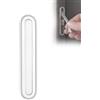 Gedotec Parent-DE 3360 - Maniglia pieghevole in metallo effetto acciaio inossidabile, maniglia scorrevole per porte scorrevoli e mobili, dimensioni fresa 81 x 11 x 12 mm, dimensioni esterne 85 x 16 x