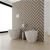 MarinelliGroup Coppia di sanitari a terra filomuro RIMLESS Bidet e Vaso WC in ceramica con coprivaso softclose FRANCESCO
