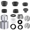 SHUOHONG Aeratore Rubinetto 2 Modalità di Acqua, Rompigetto Rubinetto Cucina Accessorio Facile Installazione, Filtri Rubinetti Lavandino Adatto per Bagni e Cucine (Adattatore 18mm a 22mm）