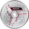 Einhell - Disco da taglio a diamante turbo originale, 250 x 25,4 mm (accessori per taglia-pietra, Ø 250 x 25,4 mm, diametro 6 mm, diametro massimo 7650 min-1, per tagliapietra)