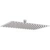 vidaXL Testa Doccia a Pioggia Acciaio Inox 304 30x20 cm Rettangolare, soffione doccia a pioggia, soffione bagno, parte doccia