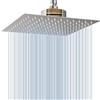 Voolan Soffione Doccia a Pioggia con Filtro, Soffione Doccia a Pioggia Grande ad Alto Flusso in Acciaio Inossidabile, Filtro per Soffione Doccia a Cascata per Acqua Dura (30cm Nichel Spazzolato)