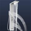 GUIVACI Pannello Doccia Sistema a Torre, soffione doppio pioggia cascata, colonna in acciaio inox 304, sistema massaggio a parete, doccetta, beccuccio per vasca, getti corporei multipli