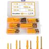 Sheryl&Rain Set di 100 tasselli e viti da parete (50 viti autofilettanti per muratura, 50 bulloni di ancoraggio per tubi di espansione), 4 tappi di fissaggio, kit di assortimento, muratura, cartongesso
