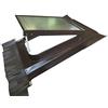 Luxtig Lucernario Vetro Retinato Sicurezza- 45x60 cm - Acciaio - Testa di moro - Modello per Sottotetto non abitato - Adatto per tutti i tipi di coperture - JVU