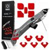MARELI SERIE 7 - Spatola per Silicone Raschietto Togli Silicone Spatole per Silicone Calafataggio Flex Kit Silicone 7 in 1 Spatola Silicone Sigillante Professionale con Grout Remove per Bagno,Cucina