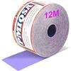 PMIQSA Grana 100 Rotolo Di Carta Vetrata, 70mm X 12 M Rotoli Di Carta Vetrata Ceramica Per Automotive, Levigatura Del Legno, Finitura Di Metalli, Plastica(Viola)