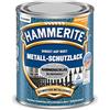 Hammerite, vernice protettiva per metallo, 250 ml, effetto martellato, di colore grigio argento, con finitura antiruggine e verniciatura