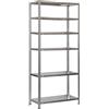 Simon Rack Scaffale Metallo Garage e 6 Ripiani, Capacità di Carico 75 kg e Punto di Flessione, 2000x900x300 mm, Metallo, Scaffalatura per Garage, Zincato - Advantage