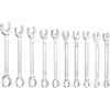 QUARKZMAN 10 Pezzi Mini Set Chiavi Combinate 4-4.5mm A 6 Lati E 5-11mm A 12 Lati Estremità A Scatola Metrica E Estremità Aperta Con Angolo Di 15 Gradi In Acciaio CR-V Doppia Estremità