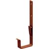 INEFA Staffa di grondaia a forma di scatola plastica, staffa, staffa per fascia, accessori box grondaia, casetta da giardino, pluviale, collettore pioggia 83mm Marrone