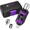 ANPUDS Chiave Dinamometrica Digitale 1/2'' 0,6-30 Nm, Adattatore Dinamometrico Elettronico ad Alta Precisione ±2%, Compatto per Bici, Moto, Manutenzione Meccanica e Componenti Sensibili