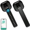 HUAJUN Serratura Intelligente per Porta, 5 in 1 Serratura Elettronica con Impronte Digitali, Telecomando App, Scheda IC, Codice Chiave, Chiave, Serratura Intelligente per Casa, Ufficio, Hotel