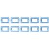 Generico Supporto con viti S44 3 Moduli 44A03 per scatole rettangolari | Interasse 83,5 mm | Compatibile con 2503MG, 253X4, 253CG, 253X4CG, 253GB | Confezione da 10 pezzi