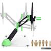 kswiown Pressa Verticale per Inserti Filettati Heat Set per Stampa 3D, Strumento per Inserimento Inserti in Ottone M2/M3/M4/M5/M6/M8 con Saldatore Regolabile (Su/Giù/Sinistra/Destra)