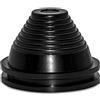 WasiQghs Gommino passacavo, confezione da 4 gommini neri a forma di torre da 35 mm 1-3/8, diametro interno 30 mm 1-3/16, occhielli in gomma sintetica con tappo for foro for spina firewall (dimensioni 30 mm x