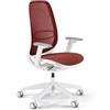 Sedus SE:Air Girevole ergonomica, Sedia da Ufficio, Plastica, riciclabile al 100%, Colore: Rosso, 42-55cm, bis 130kg Belastbar