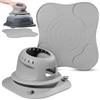 LOVLEX Set 2-in-1 per Ninja CRISPi FN101EU: Custodia Protettiva in Silicone con Organizer Cavi + Tappetino Antiscivolo Resistente al Calore | Accessori per Friggitrice ad Aria 3.8L (Grigio)