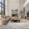 Topfinel Tappeto Vintage 240 x 340 cm Grigio, Tappeto Boho Orientale a Pelo Corto, Lavabile in Lavatrice, Antiscivolo e Morbido, Grande Tappeto Extra Large per Soggiorno, Camera da Letto, Ufficio