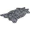 GUOCU Tappeto Pelle di Mucca con Stampa,Tappeti Soggiorno Moderni in Pelliccia Sintetica,Leopardo Zebrato,Antiscivolo Tappeto Salotto Moquette Peluche Camera da Letto Divano Cuscino Sedia B 140x160CM