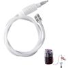 Pryon Pompa a sifone, strumento per la produzione di vino, riutilizzabile, tubo morbido, kit per la produzione di birra manuale con filtro a sifone, per la casa fai da te, idromele, sidro, succo di frutta