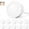 GeyouLux LED Modulo 230V Ultrapiatto ø50x23mm per Faretti da Incasso e Faretti a Vista - 5W 500LM IP44 Angolo di Emissione 120° 4000K Bianco Neutro - lampadina Sostitutiva MR16/GU10 - Set da 10 Pezzi
