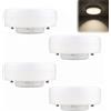 ZestEcho Lampadina faretto LED da incasso GX53, 10 W, bianco neutro, illuminazione ad alta efficienza per armadi vetrine, armadi e cucine, sostituzione alogena, non dimmerabile, 900 lm, confezione da