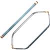 TIXIPEM Cornici flessibili interne in metallo da 32 cm [2 pezzi] - Chiusura a scatto esagonale da utilizzare per portamonete fai da te e borse con manico e cucito fatto a mano - [tono oro] accessori